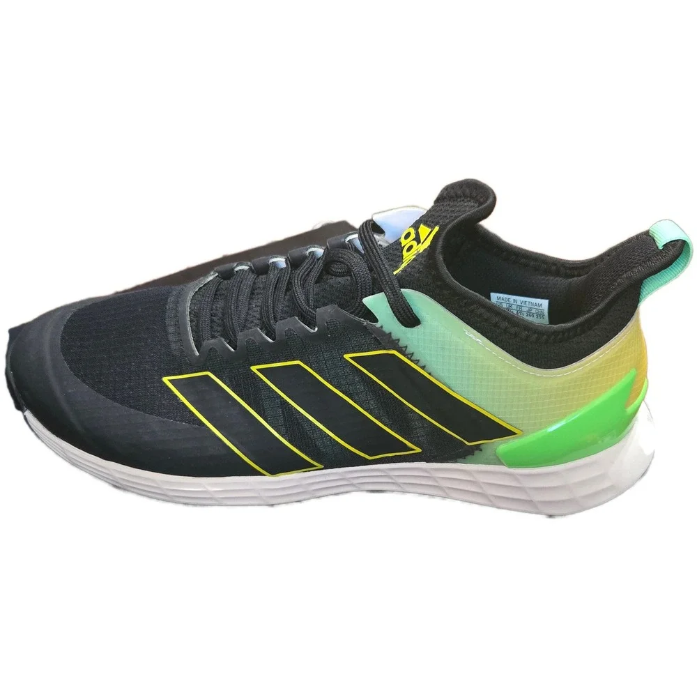 Adidas Adizero Ubersonic 4 Tennis Shoes Mens 8‎ Black Yellow GY4004 Lightstrike